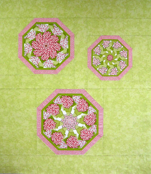 Hydrangea Kaleidoscopes, 47" x 54"