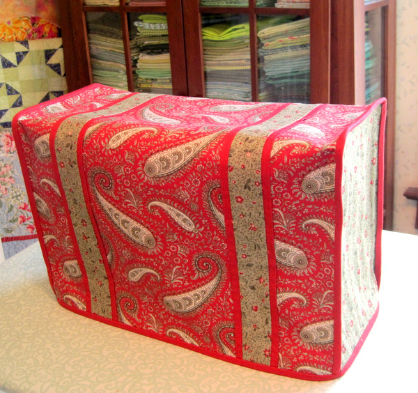 2013-3, Deb's sewing machine dust cover, side view
