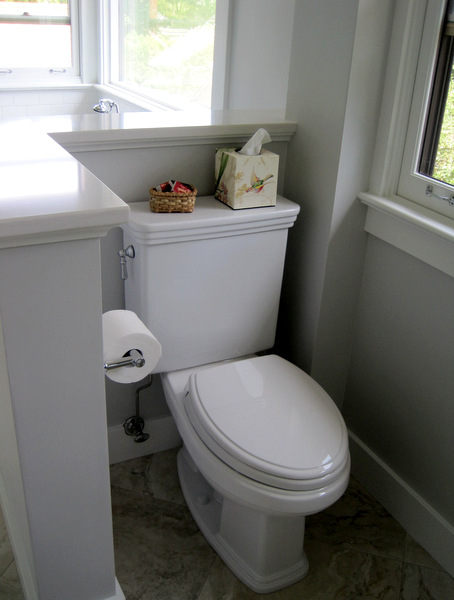 Week 12, toilet alcove with wall cap