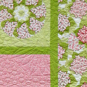 2013-11, Lyra's quilt, detail of quilting