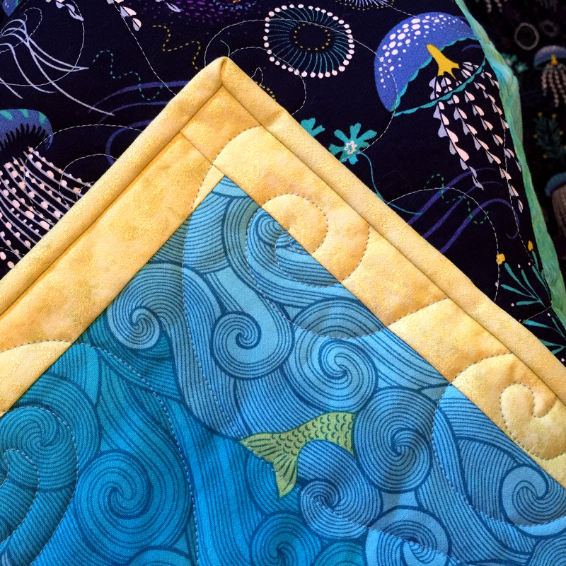 Stefan's quilt, binding detail