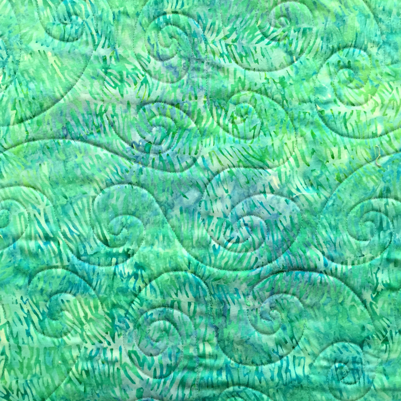 Stefan's quilt, detail on back