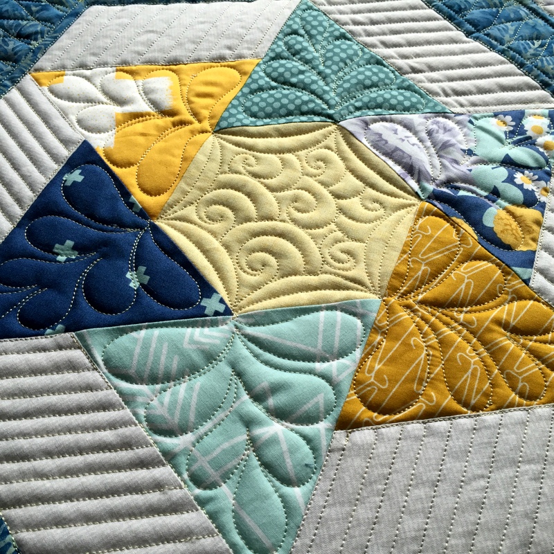 WanderLust, quilting detail 1