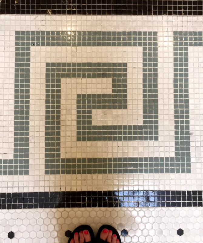 Seattle Union Station tile floor detail aug 2016