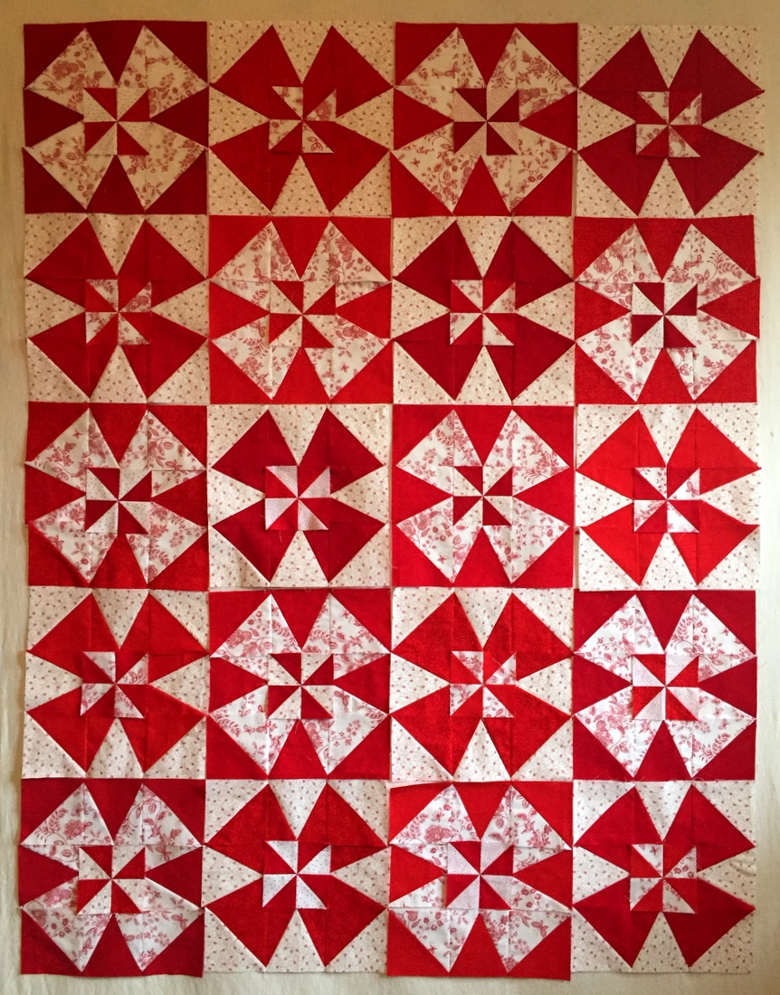 Mulling over quilting possibilities for quilt panels and printed