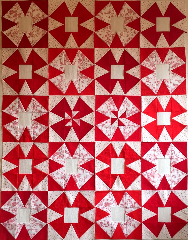 windmill quilt layout