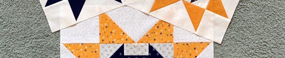 Colorful quilt blocks in star patterns.